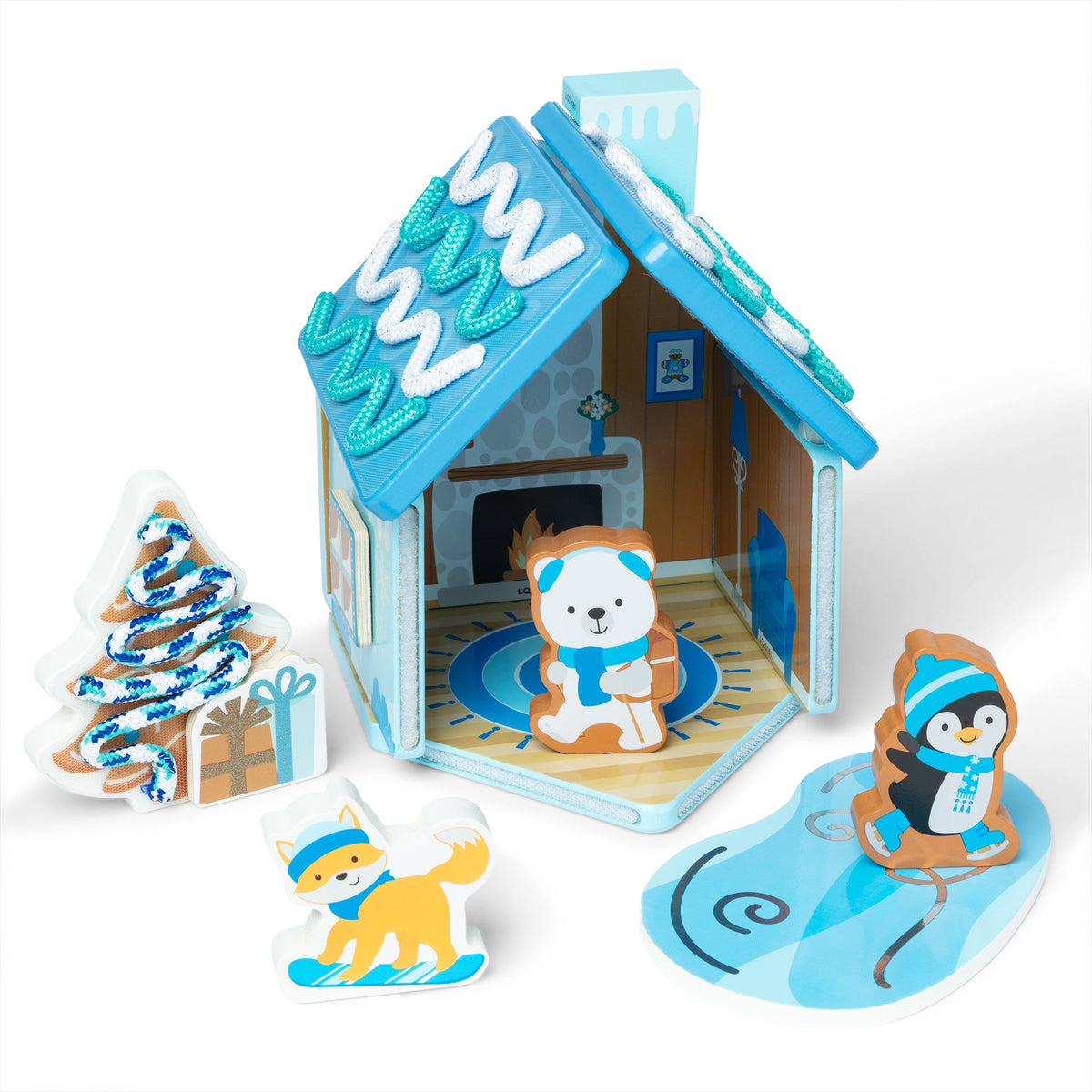 Wooden Gingerbread House Play Set – Winter Frost G7