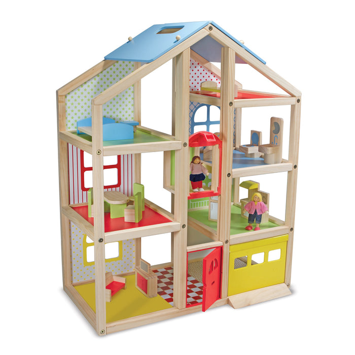 Wooden Hi-Rise Dollhouse Q8