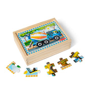 Wooden Jigsaw Puzzles in a Box - Construction G9