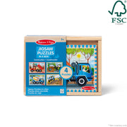 Wooden Jigsaw Puzzles in a Box - Construction G9