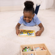 Wooden Jigsaw Puzzles in a Box - Construction G9