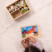 Wooden Jigsaw Puzzles in a Box - Dinosaurs C9