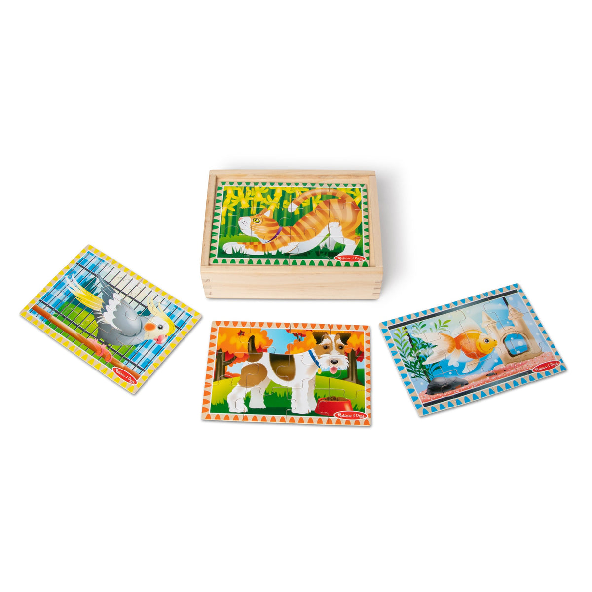 Wooden Jigsaw Puzzles in a Box - Pets L0