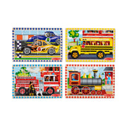 Wooden Jigsaw Puzzles in a Box - Vehicles L8