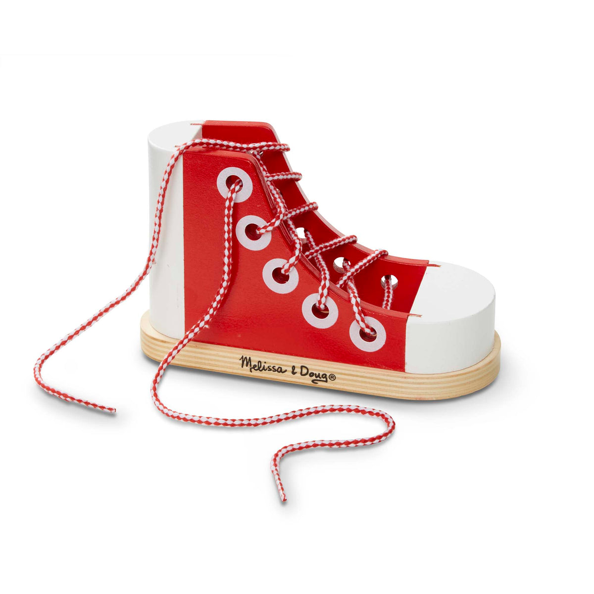 Wooden Lacing Shoe O0