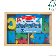 Wooden Letter Alphabet Magnets V9
