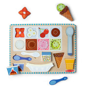 Wooden Magnetic Ice Cream Puzzle & Play Set - 16 Pieces I2