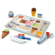Wooden Magnetic Ice Cream Puzzle & Play Set - 16 Pieces I2