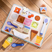 Wooden Magnetic Ice Cream Puzzle & Play Set - 16 Pieces I2
