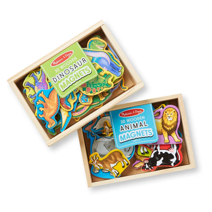 Wooden Magnets Bundle - Animals and Dinosaurs W2