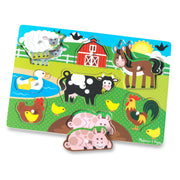 Wooden Peg Puzzle 4-Pack – Vehicles, Farm, Safari, Pets O8