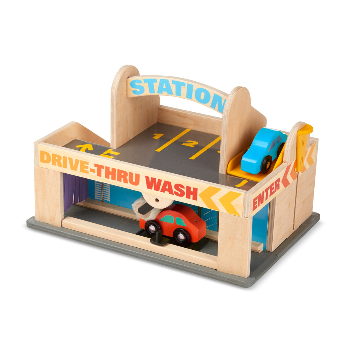 Wooden Service Station Parking Garage P9
