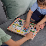 Wooden Sound Puzzle 2-Pack – Farm Animals, Vehicles L7