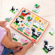 Wooden Sound Puzzle 2-Pack – Farm Animals, Vehicles L7
