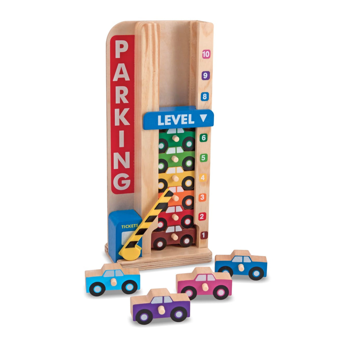 Wooden Stack & Count Parking Garage H0