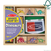 Wooden Stamp Set - Dinosaurs J5