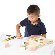 Wooden Stamp Set - Dinosaurs J5