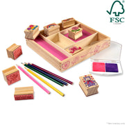 Wooden Stamp Set - Friendship Q9