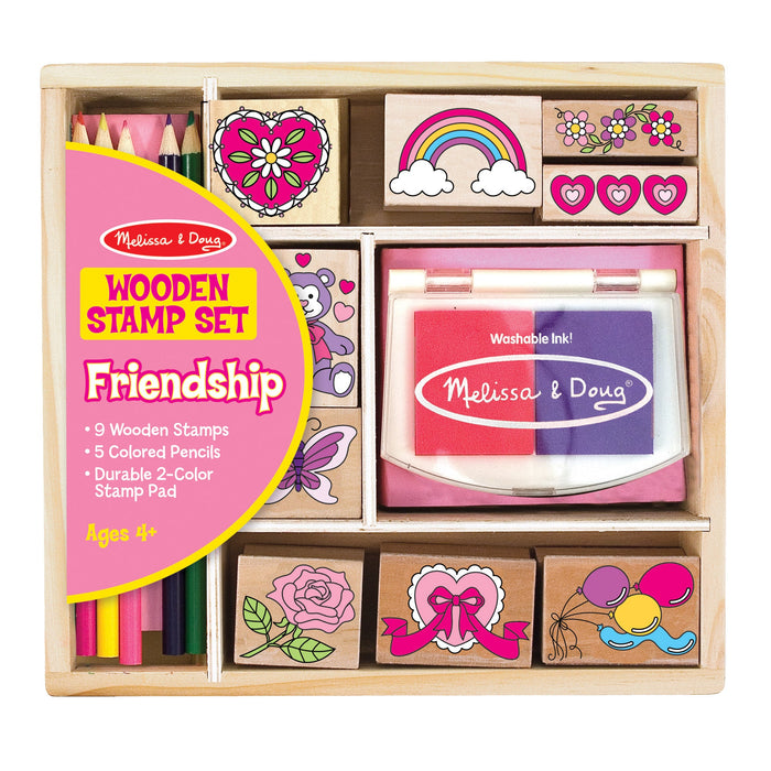 Wooden Stamp Set - Friendship W1