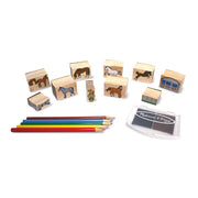 Wooden Stamp Set - Horses Z6