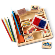 Wooden Stamp Set - Vehicles T6