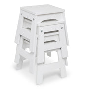 Wooden Stools – Set of 4 D5