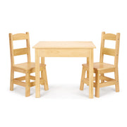 Wooden Table & Chairs - Natural A6