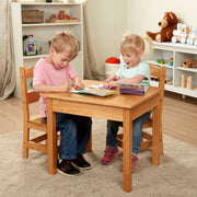 Wooden Table & Chairs - Natural A6