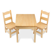 Wooden Table & Chairs - Natural A6