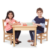 Wooden Table & Chairs - Natural A6