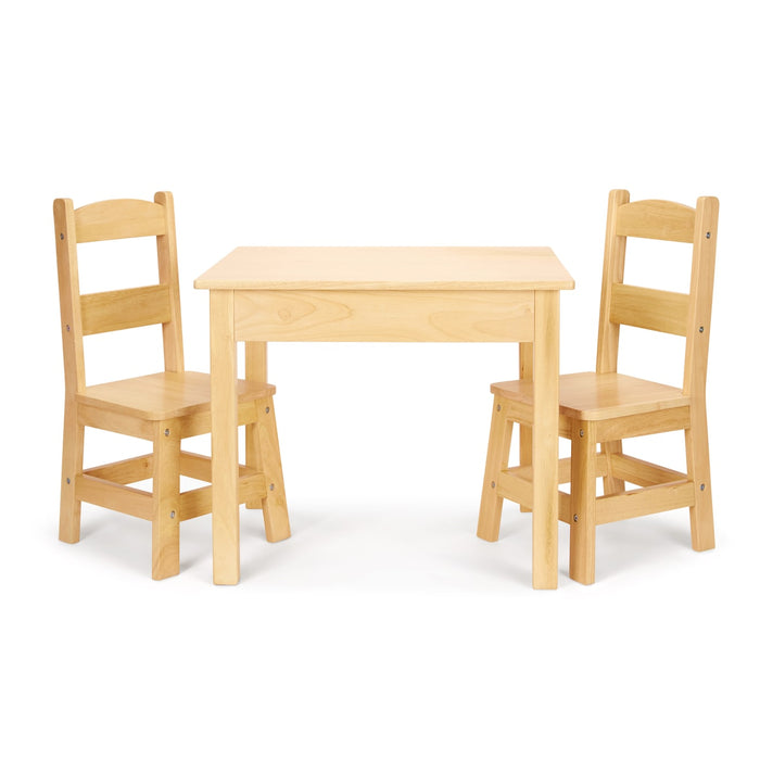 Wooden Table & Chairs - Natural E0