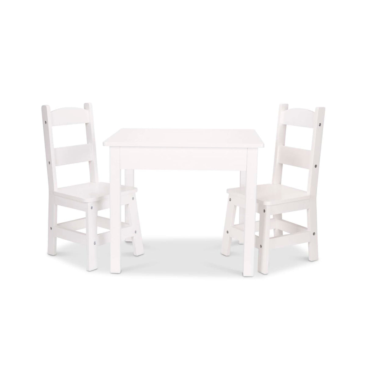 Wooden Table & Chairs - White K4