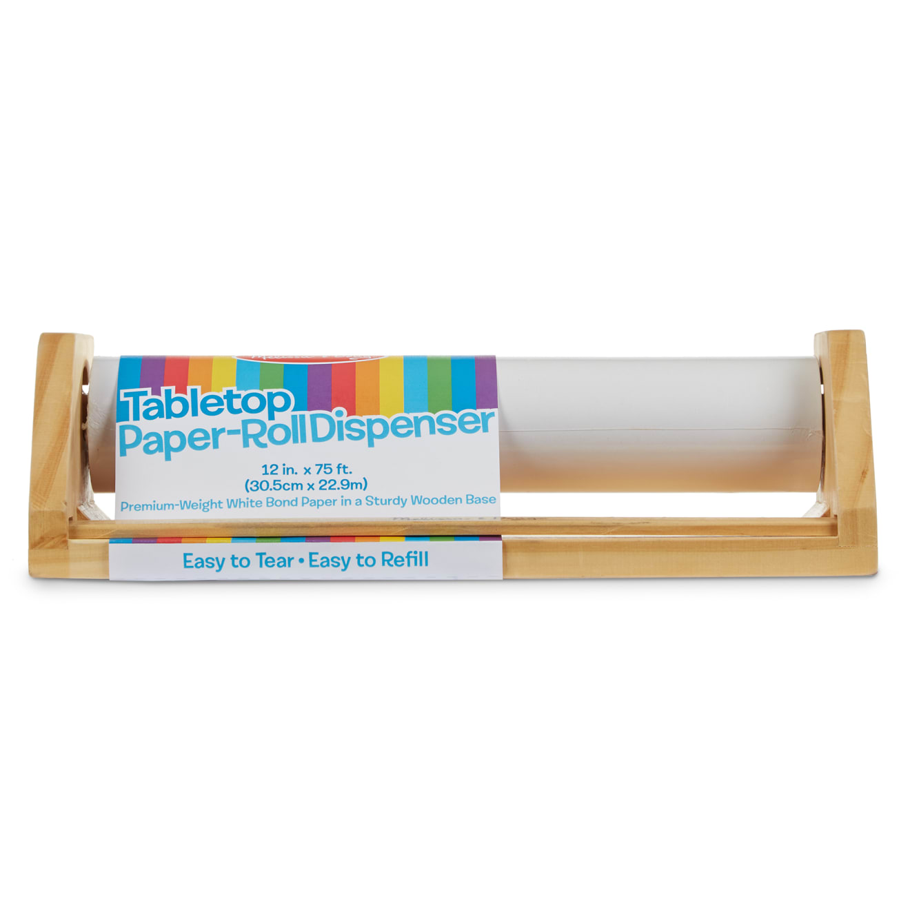 Wooden Tabletop Paper Roll Dispenser P6