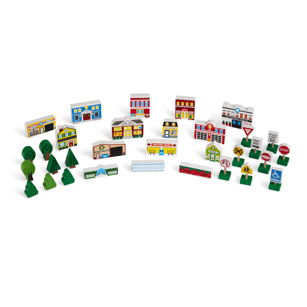 Wooden Town Play Set N8