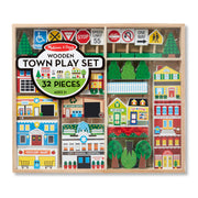 Wooden Town Play Set Z4