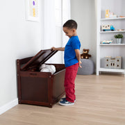 Wooden Toy Chest (Espresso) F6
