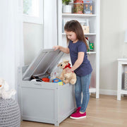 Wooden Toy Chest (Gray) B8