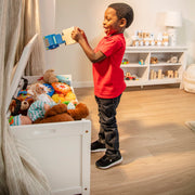 Wooden Toy Chest (White) S4