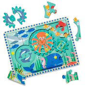 Wooden Underwater Gear Puzzle – 18 Pieces Z7