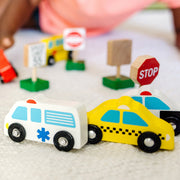 Wooden Vehicles and Traffic Signs Y6