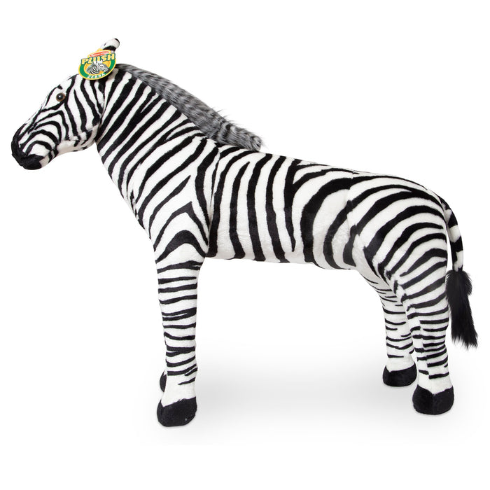 Zebra Lifelike Plush Stuffed Animal S2