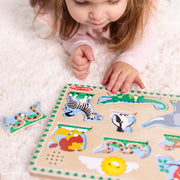 Zoo Animals Sound Puzzle - 8 Pieces A3